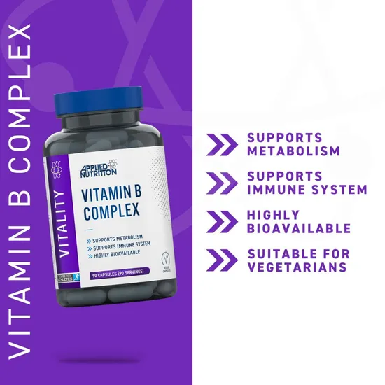 Applied Nutrition Vitality Vitamin B Complex Capsules 90 Capsules