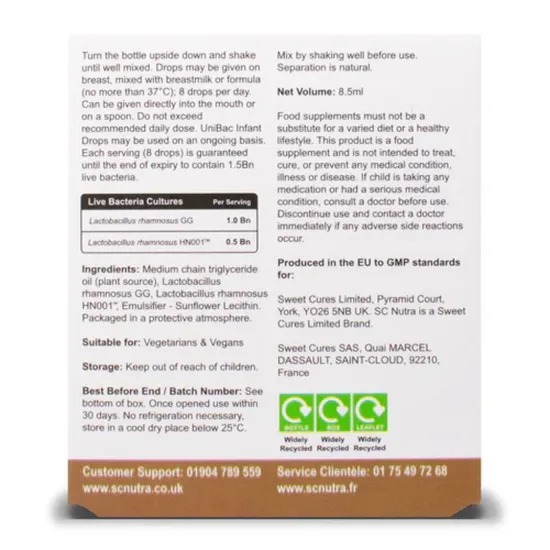 SC Nutra UniBac Infant & Baby Drops 8.5ml
