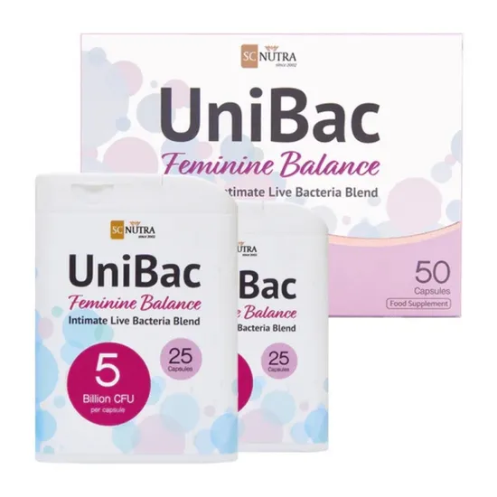 SC Nutra UniBac Feminine Balance Capsules 50 Capsules