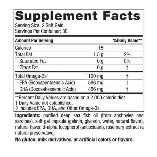 Nordic Naturals Ultimate Omega 2x Mini 1120mg Strawberry Mini Softgels 60