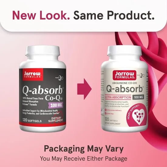 Jarrow Formulas Ubiquinol QHabsorb 100mg 120 Softgels