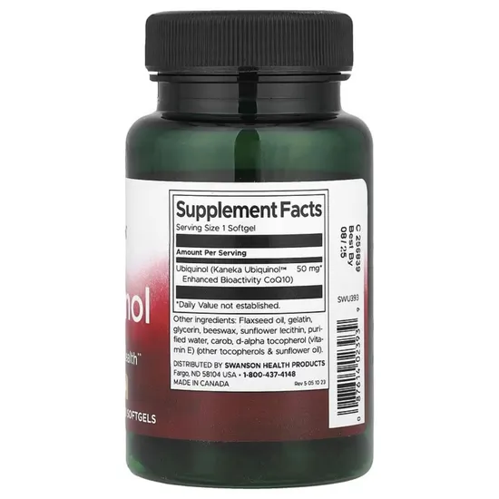Swanson Ubiquinol 50mg - 60 Softgels