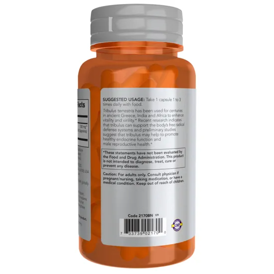 NOW Foods Tribulus 500mg Capsules 100 Capsules