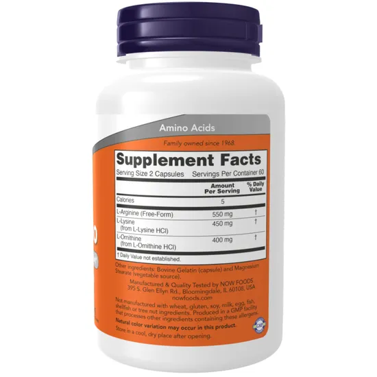 NOW Foods Tri-Amino Capsules 120 Capsules
