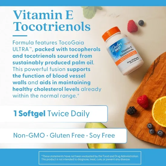 Doctor's Best Tocotrienols 50mg 60 Softgels