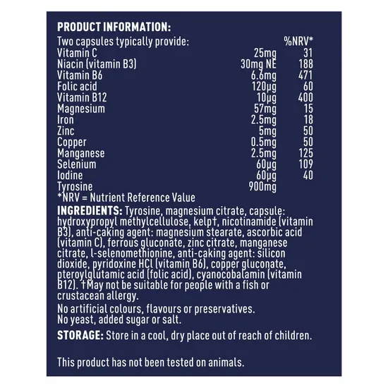 Higher Nature Thyroid Support Formula Vegetable Capsules 60 Capsules