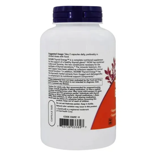 NOW Foods Thyroid Energy Capsules 180 Capsules