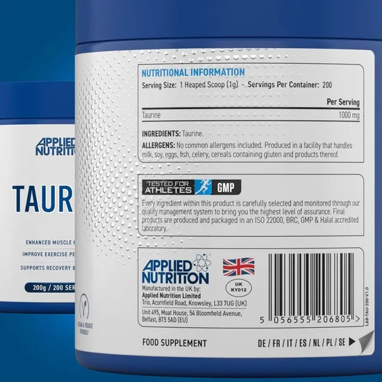 Applied Nutrition Taurine 1000mg Powder 200g