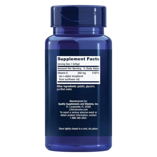 Life Extension Super Vitamin E 400 IU 90 Softgels