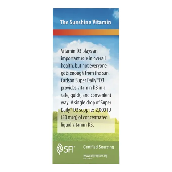 Carlson Labs Super Daily D3 2000iu 10ml