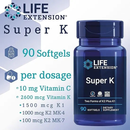 Life Extension Super K 90 Soft Gels