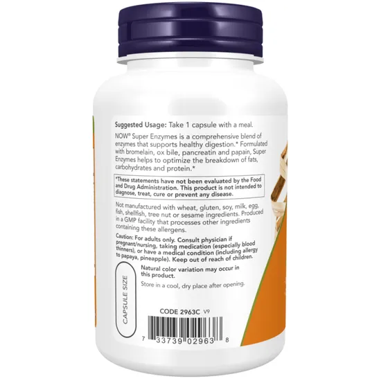 NOW Foods Super Enzymes 90 Capsules