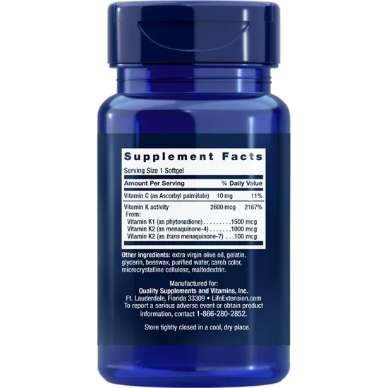 Life Extension Super K 90 Soft Gels