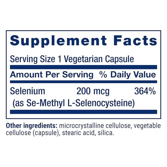 Life Extension Se-Methyl L-Selenocysteine 200mcg 90 Veg Caps