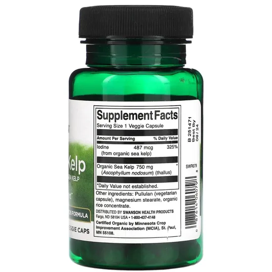 Swanson Scottish Kelp 750mg 30 Capsules