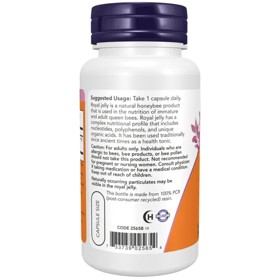 NOW Foods Royal Jelly 1500mg Equivalency 60 Capsules