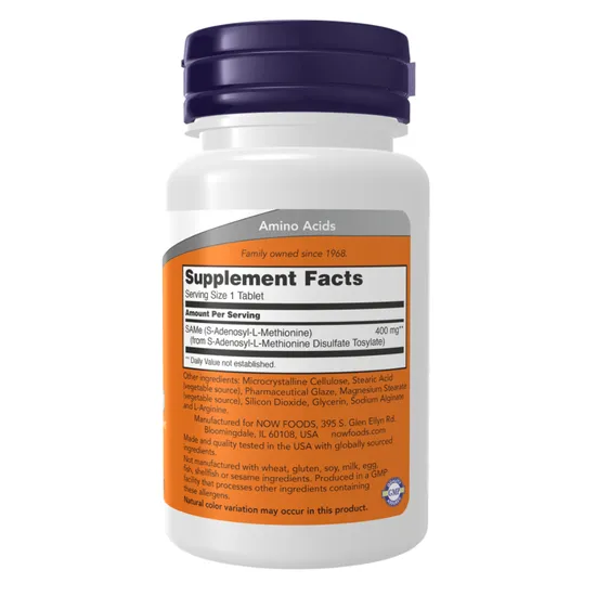 NOW Foods SAMe 400mg 30 Tablets