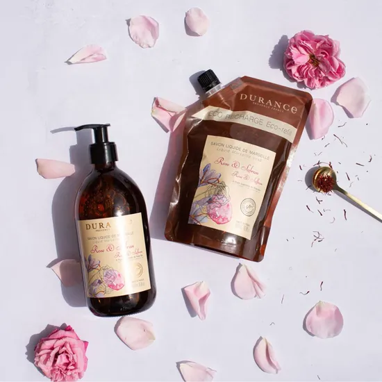 Durance Rose & Saffron Liquid Marseille Soap 500ml