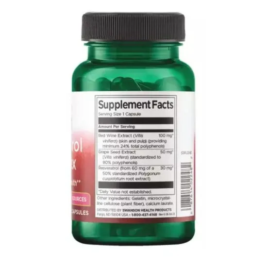 Swanson Resveratrol Complex 60 Capsules
