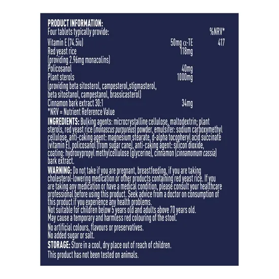 Higher Nature Red Sterol Complex 90 Capsules