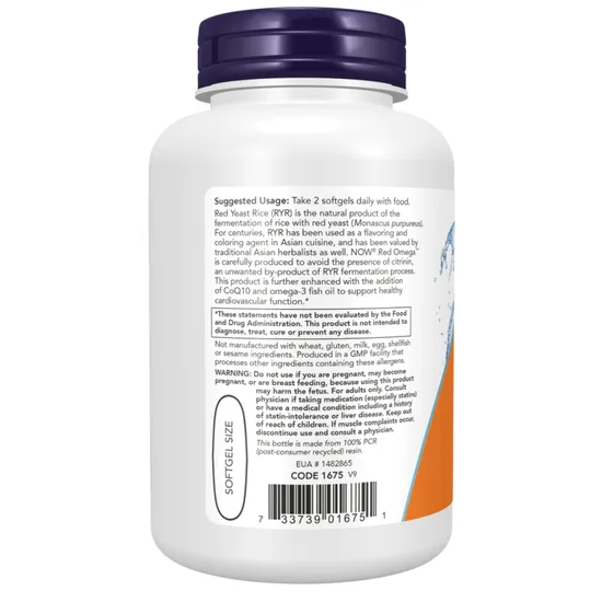 NOW Foods Red Omega Fish Oil 90 Softgels