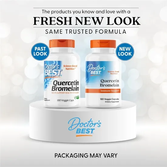 Doctor's Best Quercetin Bromelain 180 Veg Caps