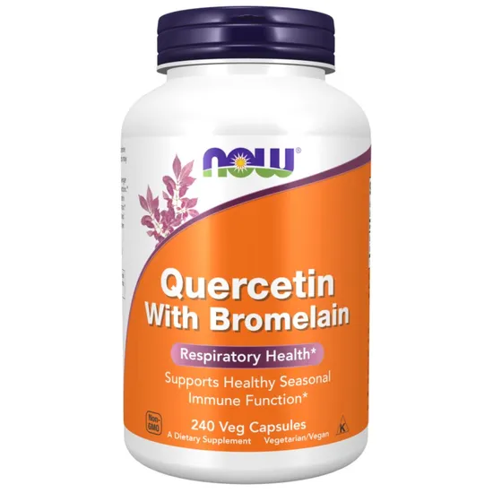 NOW Foods Quercetin With Bromelain 120 Capsules