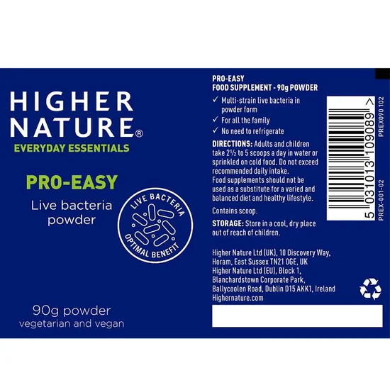Higher Nature Pro-Easy Probiotic Powder 90g