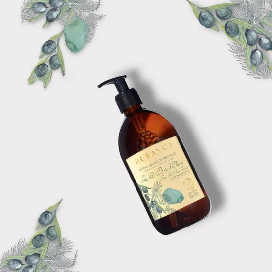 Durance Pine & Olive Wood Liquid Marseille Soap 500ml