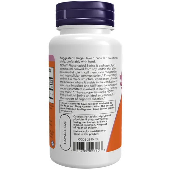 NOW Foods Phosphatidyl Serine 100mg - 60 Capsules