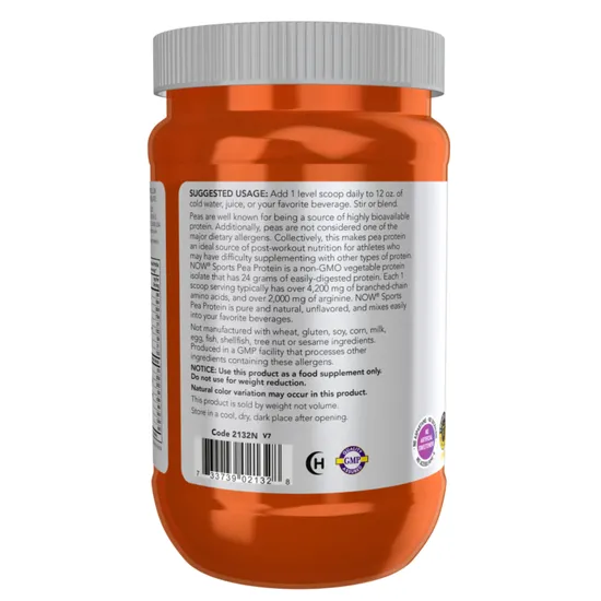 NOW Foods Pea Protein Unflavored 907g