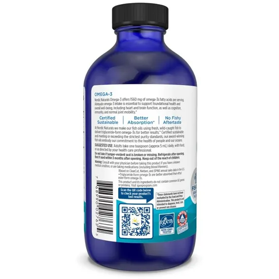 Nordic Naturals Omega-3 1560mg Lemon 237ml