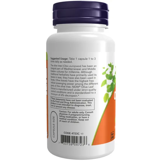NOW Foods Olive Leaf Extract 500mg 120 Capsules