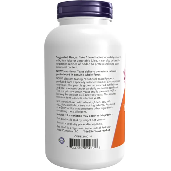 NOW Foods Nutritional Yeast Powder 284g
