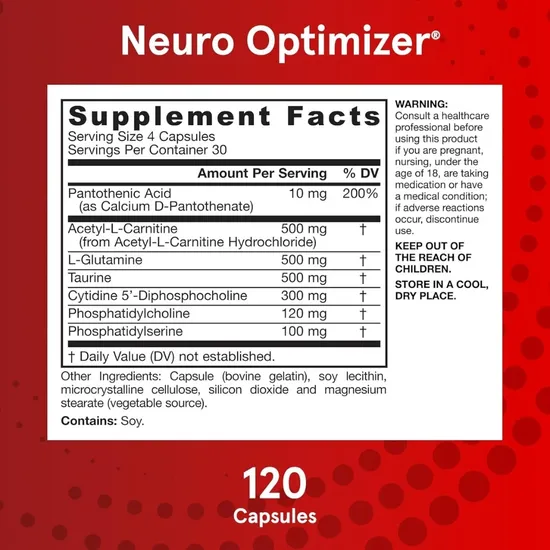 Jarrow Formulas Neuro Optimiser 120 Capsules
