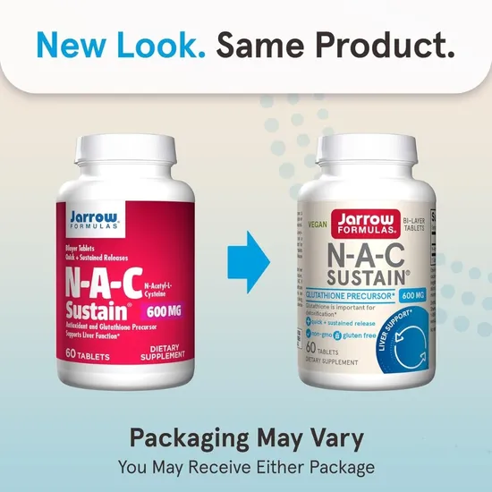 Jarrow Formulas N-A-C Sustain 600mg 60 Tablets