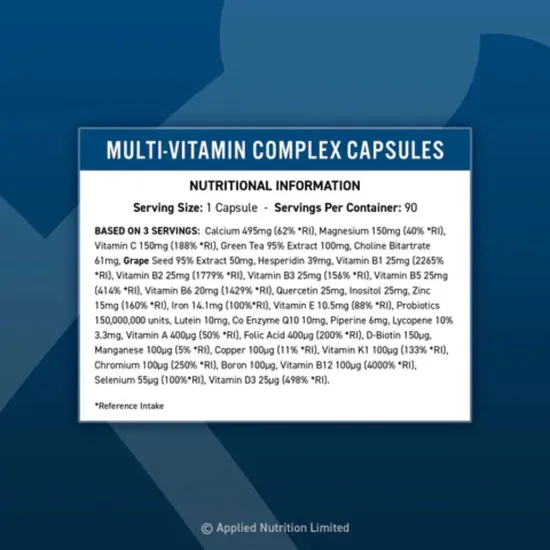 Applied Nutrition Multi-Vitamin Complex Tablets 90 Tablets