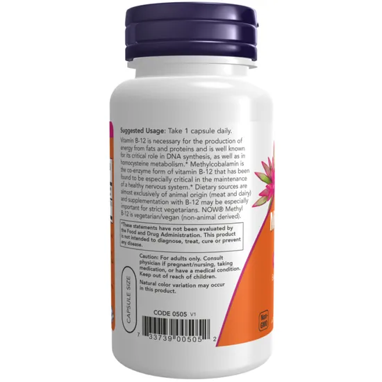 NOW Foods Methyl B-12 5000mcg 90 Capsules
