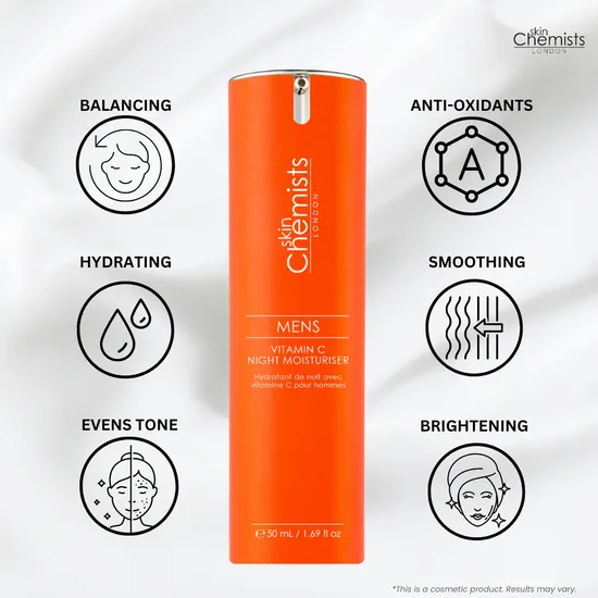skinChemists Men's Vitamin C Night Moisturiser 50ml