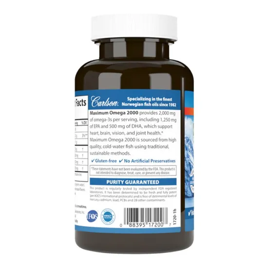 Carlson Labs Maximum Omega Softgels 2000 Softgels