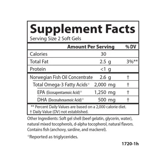 Carlson Labs Maximum Omega 2000 60 Soft Gels