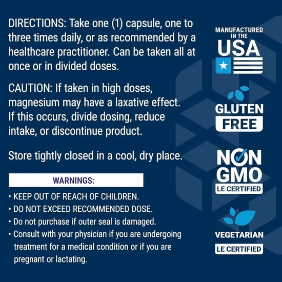 Life Extension Magnesium Citrate 100 mg - 100 Veg Caps