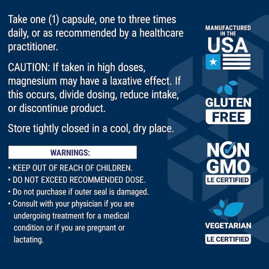 Life Extension Magnesium 500mg 100 Vegicaps