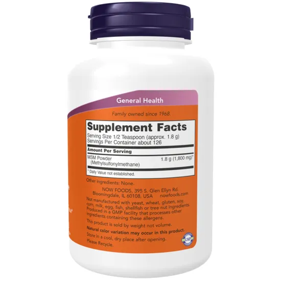 NOW Foods MSM Methylsulphonylmethane Powder 227g