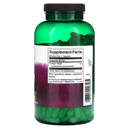 Swanson MSM 1000mg Capsules 120 Capsules