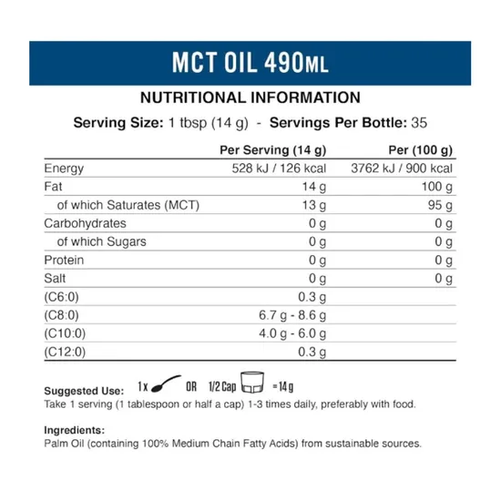 Applied Nutrition MCT Oil 490ml