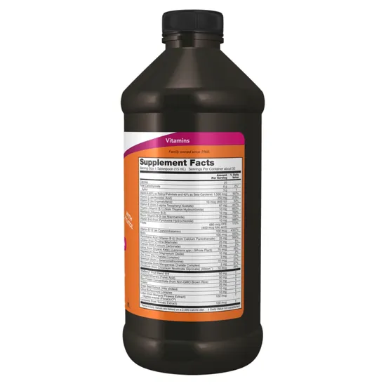 NOW Foods Liquid Multi Tropical Orange Iron Free 473ml