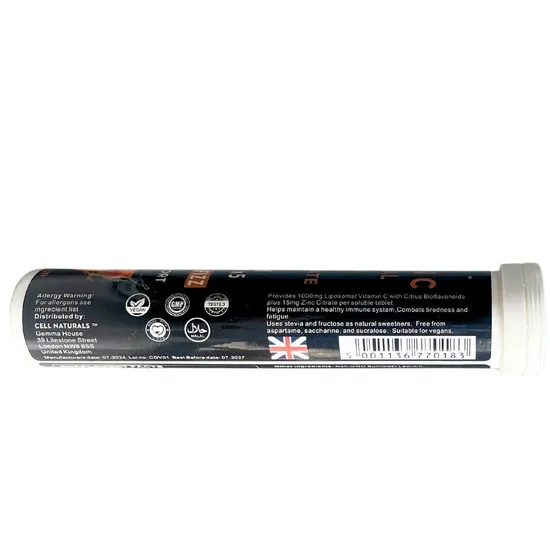 Cell Naturals Liposomal Vitamin C 1000mg Effervescent Tablets 20 Tablets