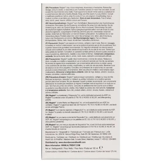 Altrient Liposomal Magnesium L-Threonate Sachets 30 Sachets