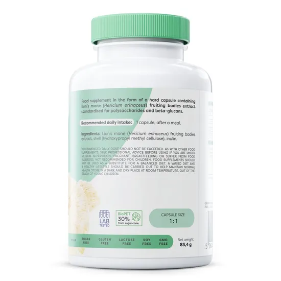 Osavi Lion's Mane 600mg Capsules 60 Capsules